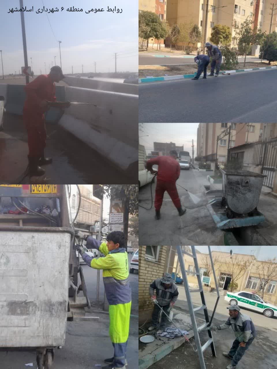 اهم اقدامات عمرانی خدماتی منطقه شش در روزهای اخیر:
