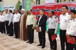 تجلیل و قدردانی از آتش&zwnj;نشانان عزیز در نماز جمعه اسلامشهر
