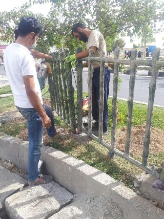 عملیات ایمن‌سازی بلوار بسیج انجام شد.