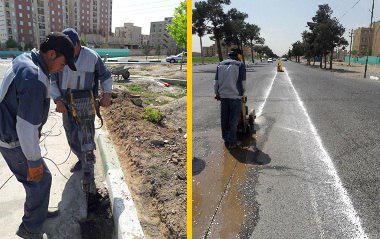 آغاز عملیات اصلاح هندسی ابتدای خیابان امام خمینی (ره) واوان