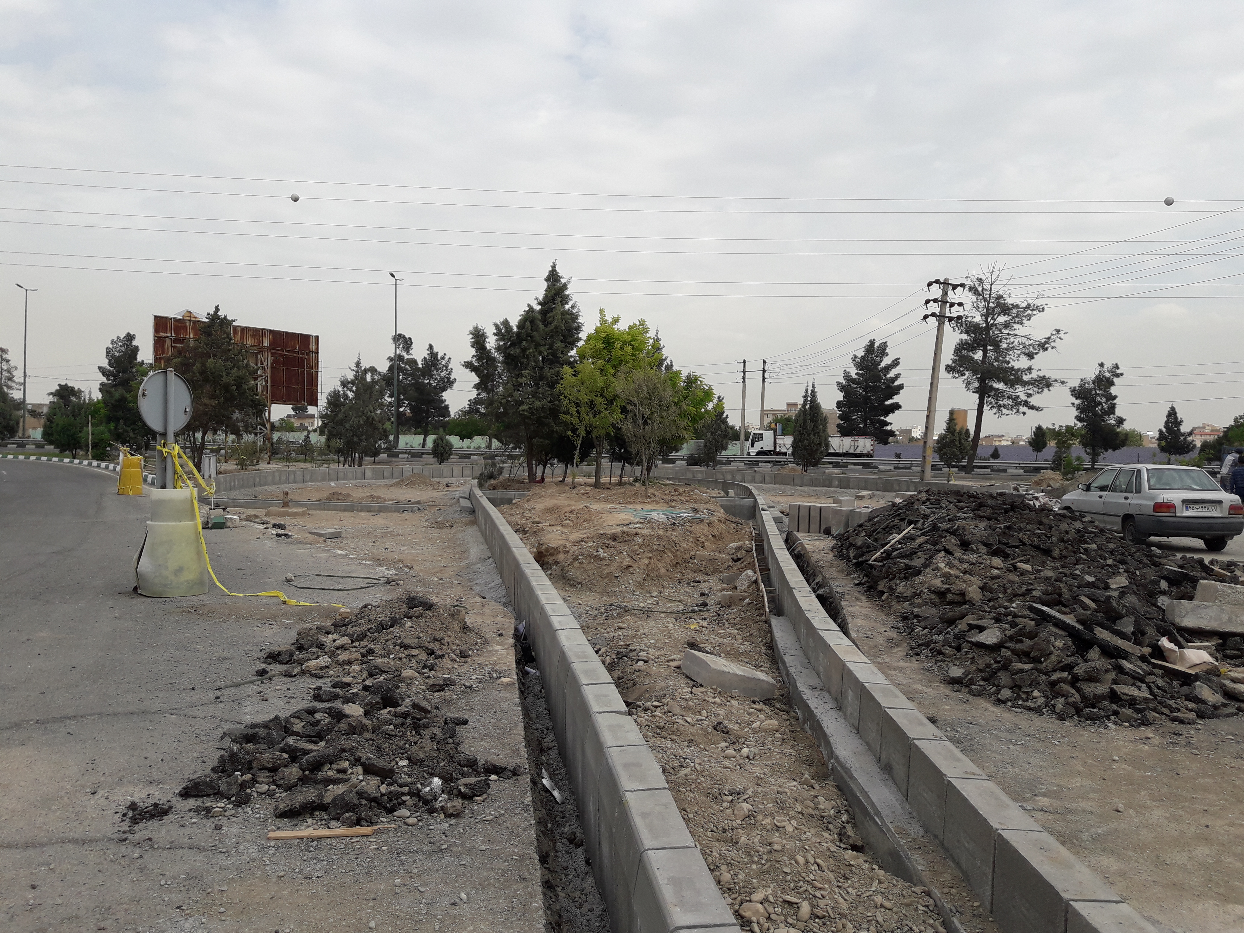 عملیات اصلاح هندسی ابتدای خیابان امام خمینی (ره) واوان