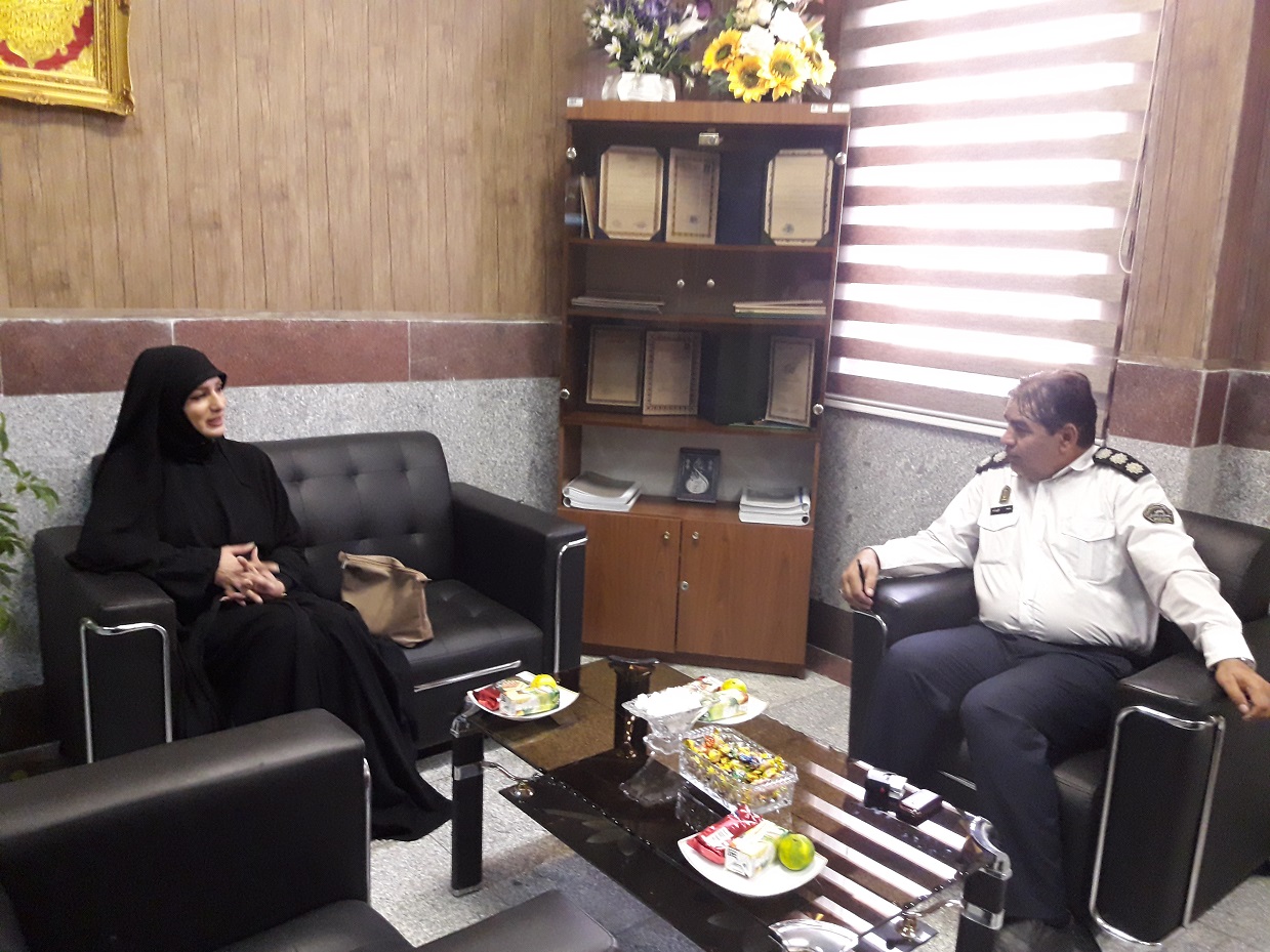دیدار سرپرست سازمان مهندسی شبکه حمل و نقل شهرداری با رئیس پلیس شهرستان اسلامشهر