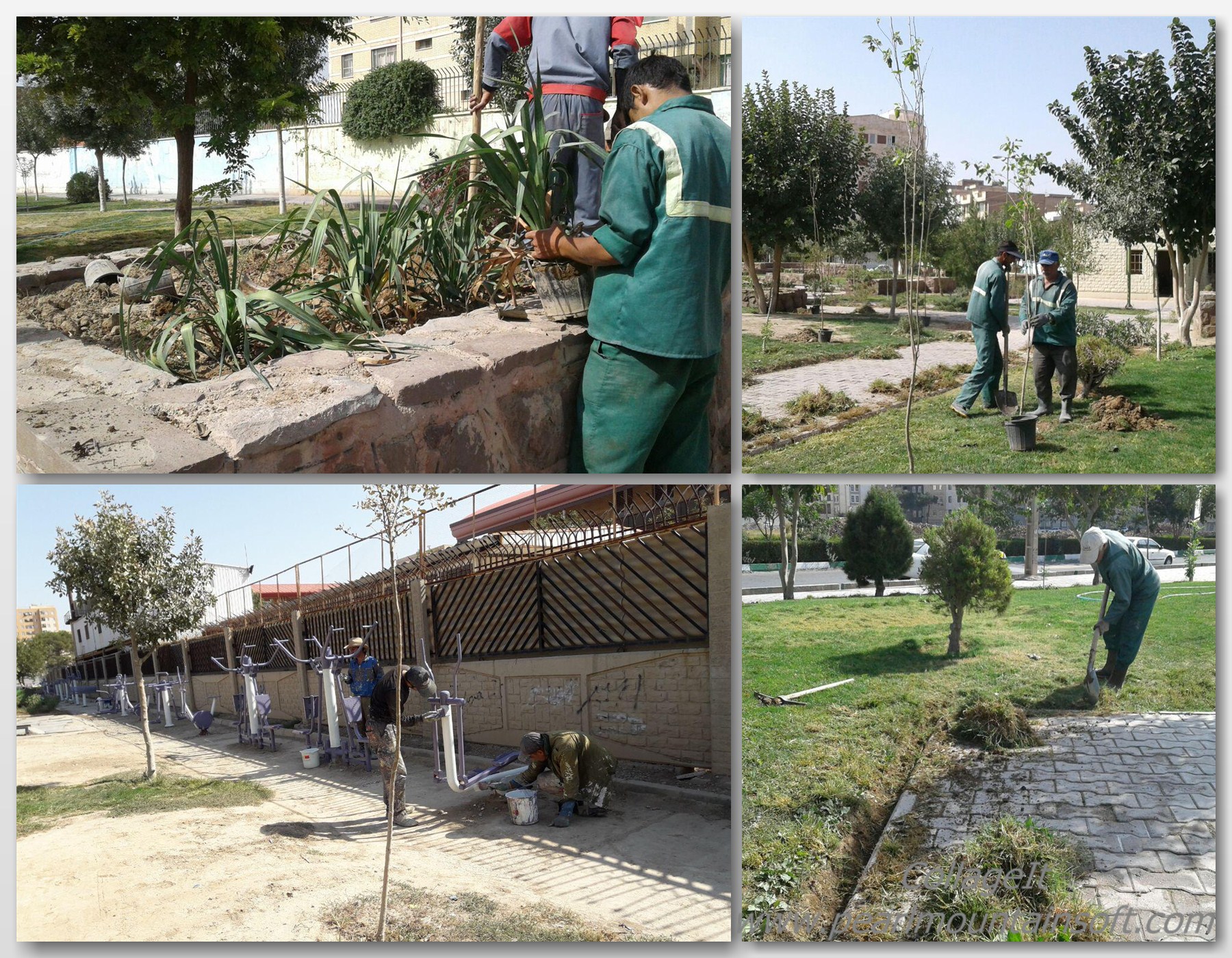 اجرای عملیات بهسازی و به‌زراعی در پارک دانش آموز