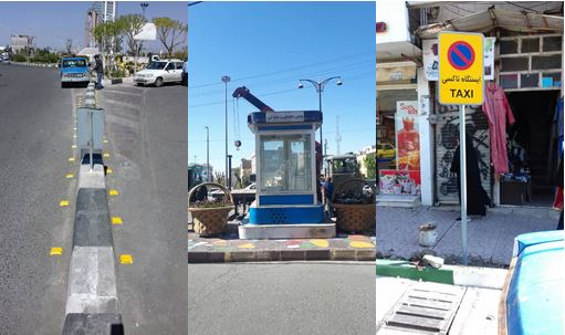 به منظور افزایش ایمنی معابر  نصب علائم و تابلوهای  ترافیکی در خیابانهای سطح شهر