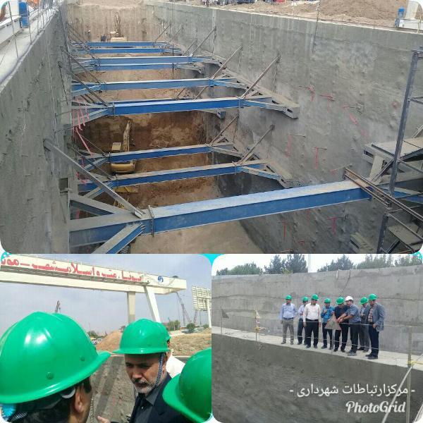 بازدید معاون عمرانی فرمانداری اسلامشهر از پروژه احداث متروی تهران –اسلامشهر