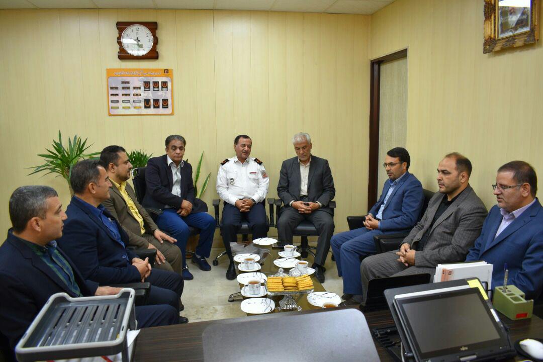 دیدار رئیس دادگستری اسلامشهر از سازمان آتش نشانی اسلامشهر