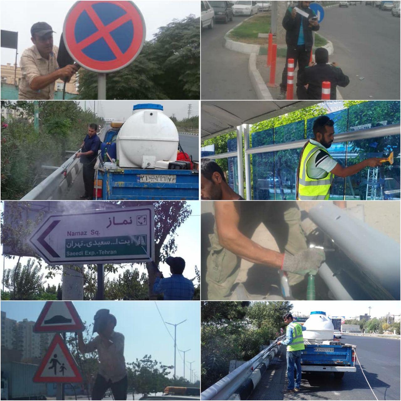 اقدامات سازمان مدیریت ومهندسی حمل ونقل  ترافیک طی ده روز گذشته