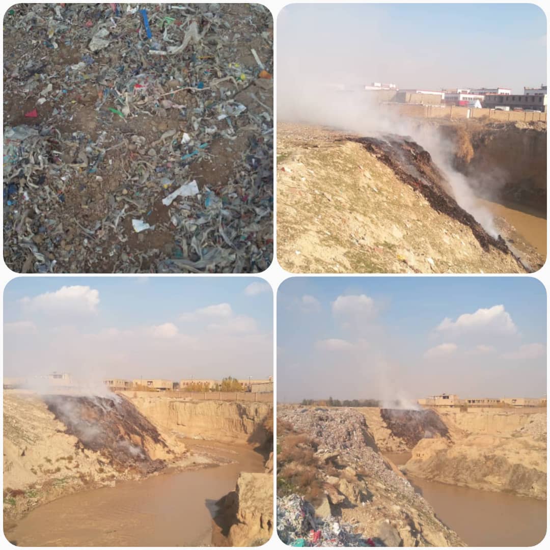 رفع پسماند سوزیها در رودخانه کن در منطقه چهار اسلامشهر