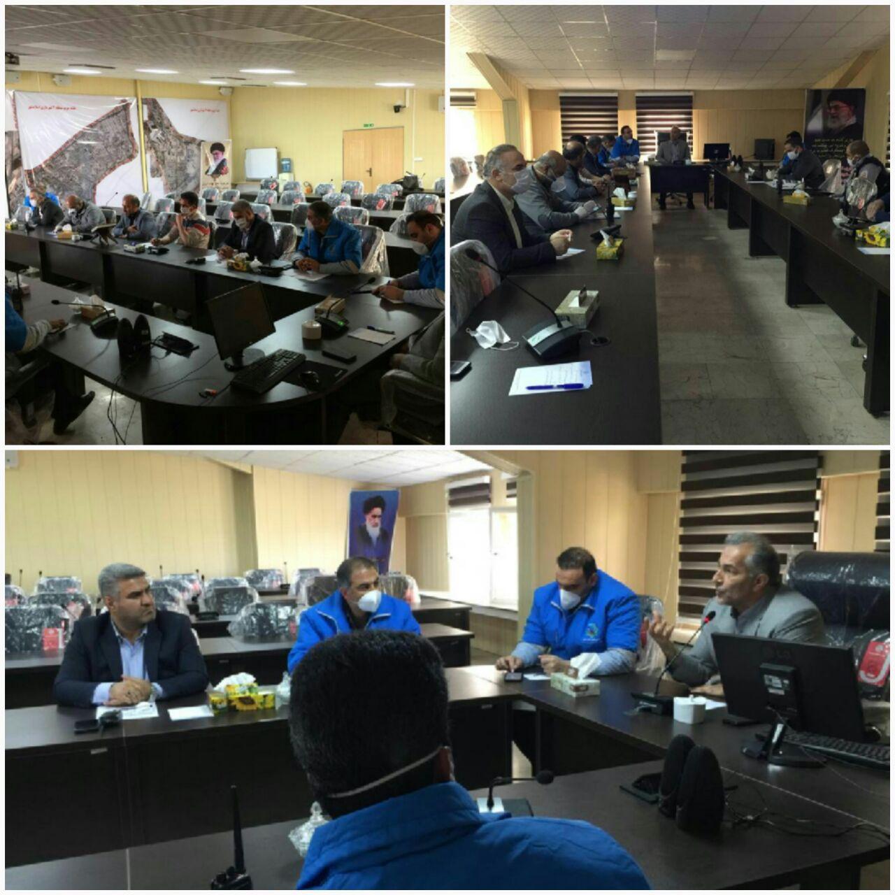 برگزاری جلسه ستاد مدیریت بحران شهرداری اسلامشهر با چاشنی کرونا