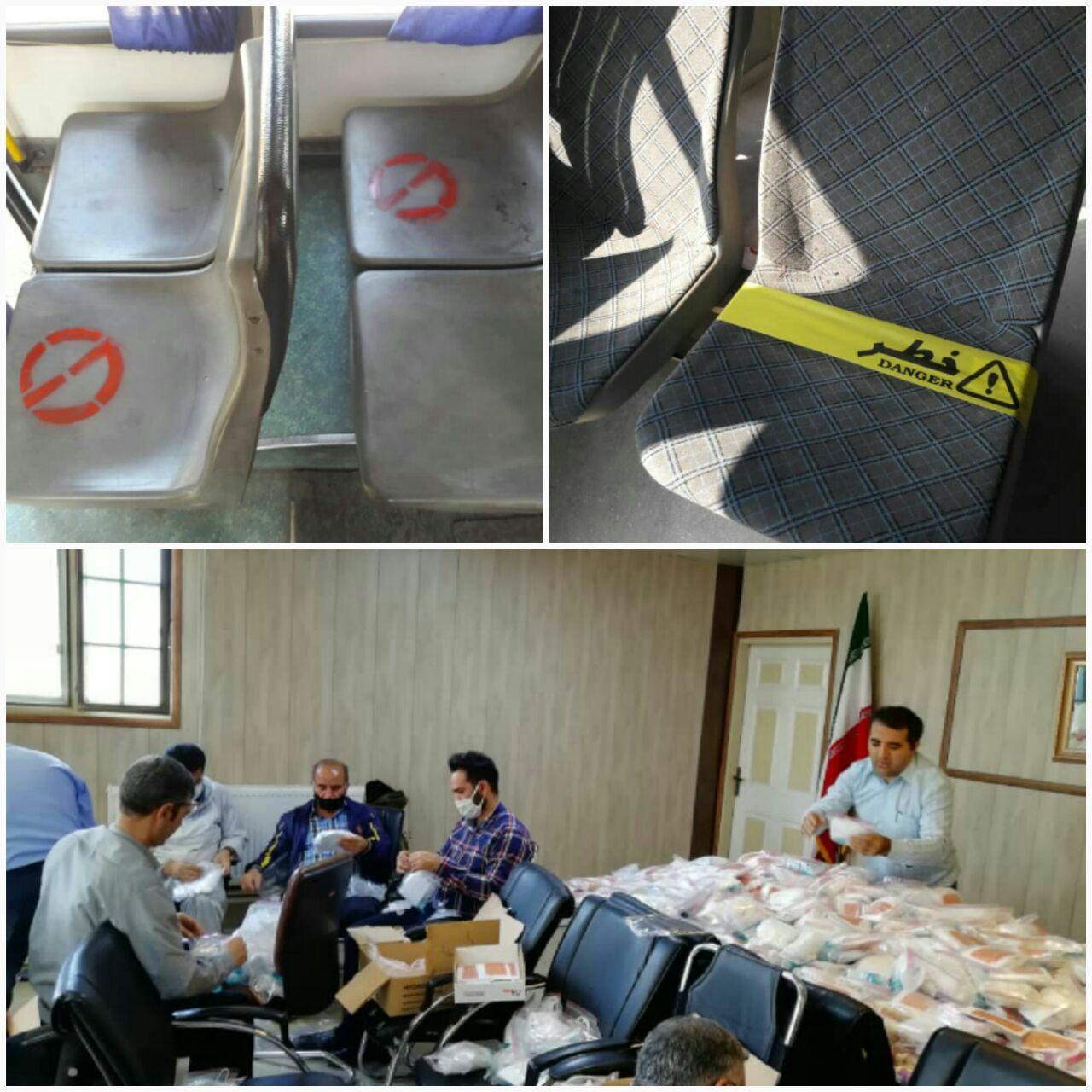 تمهیدات سازمان حمل و نقل بار ومسافر شهرداری اسلامشهر برای تامین سلامت شهروندان و رانندگان ناوگان حمل ونقل اسلامشهر