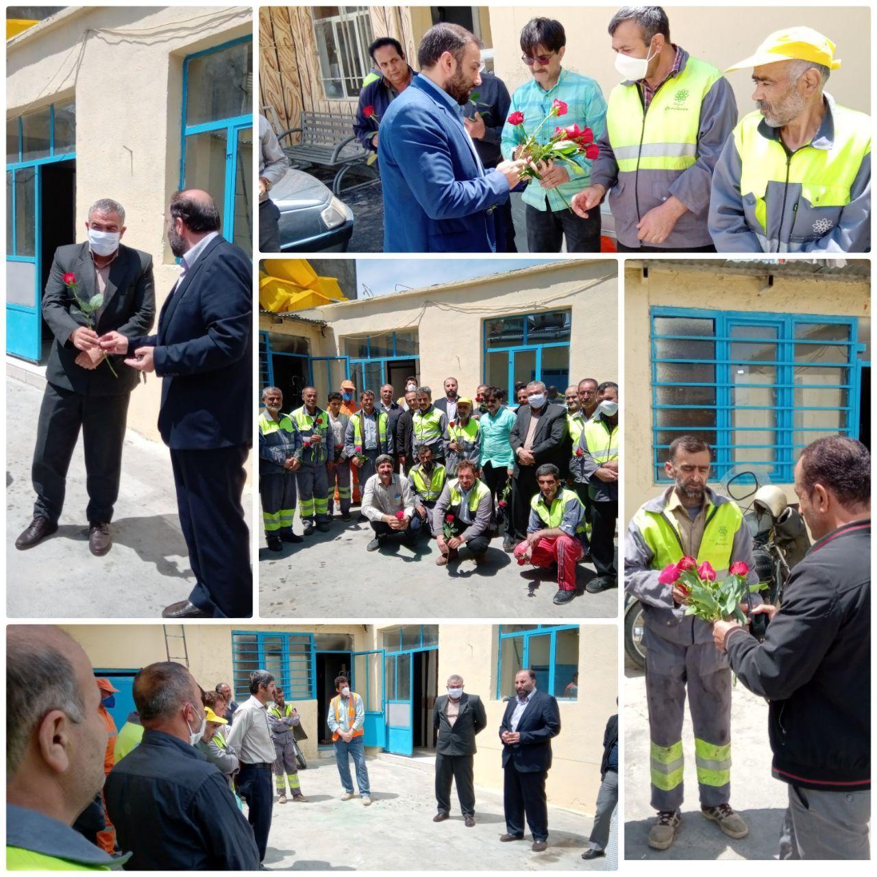 دیدار شهردار منطقه دو با کارگران شهرداری به مناسبت روز کارگر