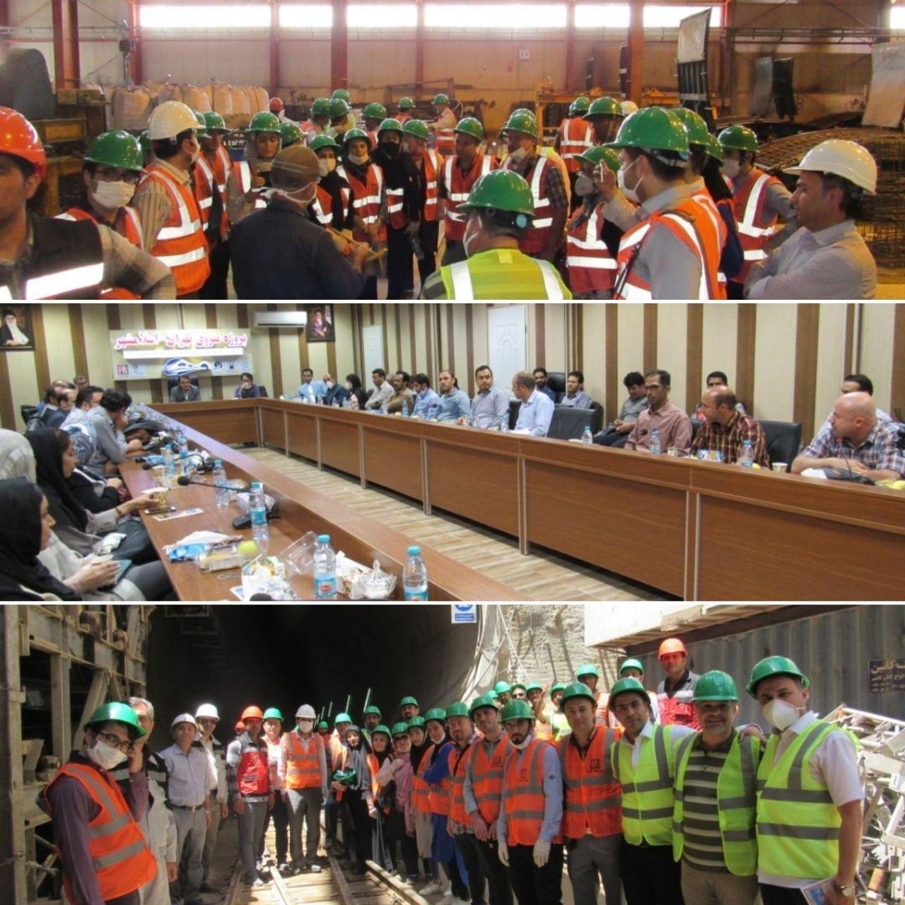 بازدید جمعی از اعضا نظام مهندسی اسلامشهر از پروژه مترو اسلامشهر