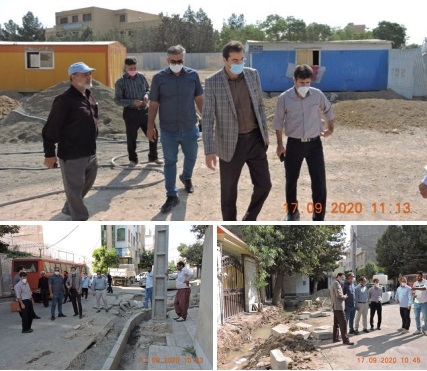 بازدید مدیر شهرداری منطقه یک اسلامشهر از پروژه های عمرانی در سطح منطقه