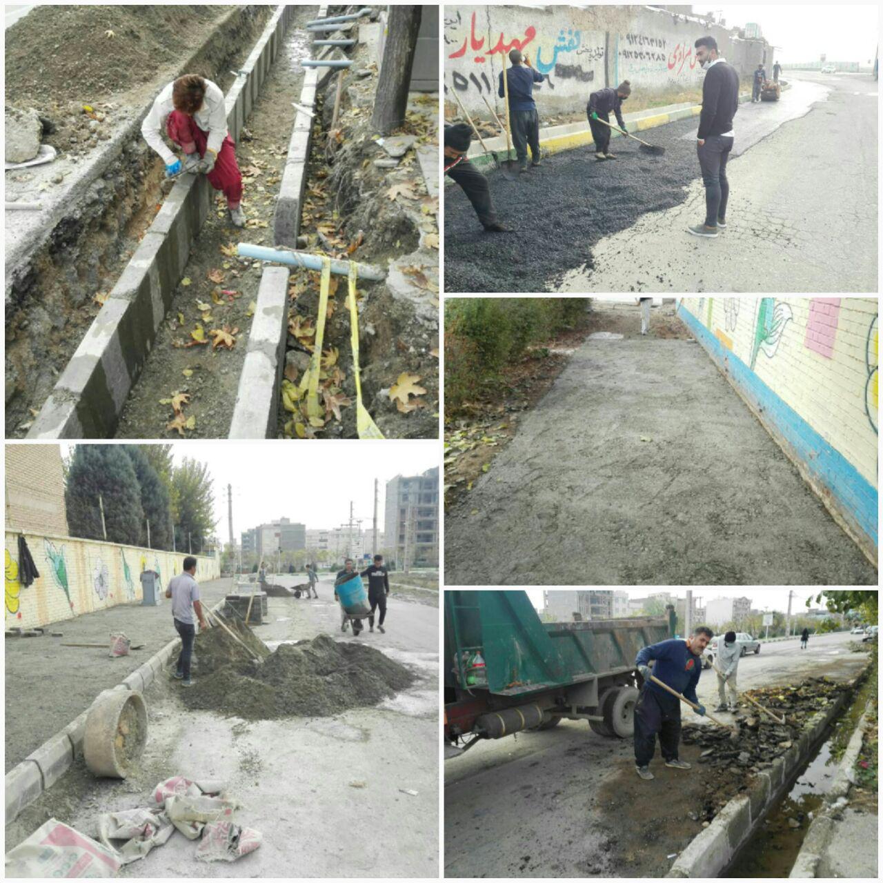 جلب رضایتمندی شهروندان با اجرای پروژه های عمرانی در منطقه یک اسلامشهر