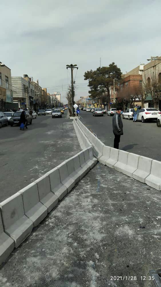 اصلاح ترافیکی در جهت روانسازی خیابان حافظ