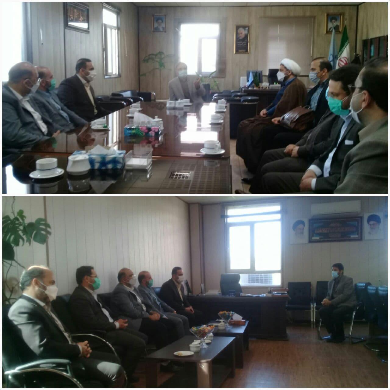 دیدار عیدانه سرپرست و مدیران شهرداری اسلامشهر با دادستان و رئیس دادگستری اسلامشهر