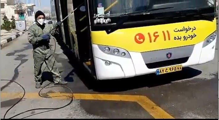 تشدید عملیات ضد عفونی ناوگان حمل و نقل عمومی اسلامشهر/ حتی یک راننده اتوبوس هم به کرونا مبتلا نشده است