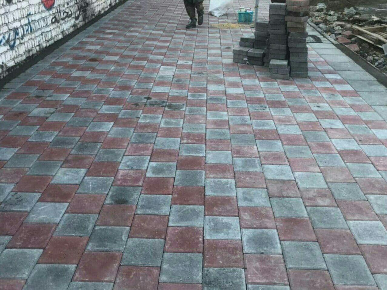 همسطح سازی پیاده رو خیابان میرعبداله هاشمی