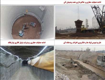گزارش هفتگی از پیشرفت عملیات اجرایی پروژه مترو اسلامشهر از تاریخ 1400/12/5 لغایت 1400/12/11: