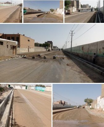 اجرای عملیات زیرسازی خیابان 24 متری کنار گذر ریل راه آهن