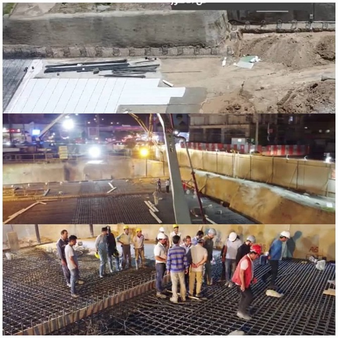 گزارش هفتگی پیشرفت عملیات اجرایی پروژه ایستگاه مترو میدان نماز اسلامشهر از تاریخ 1401/4/17 الی 1401/4/23