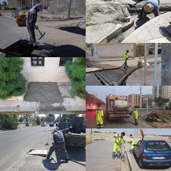 گوشه ای از فعالیت های عمرانی خدماتی منطقه سه شهرداری اسلامشهر در هفته گذشته: