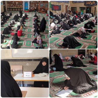 برگزاری آزمون پایان ترم بانوان در دارالقرآن سازمان فرهنگی شهرداری اسلامشهر