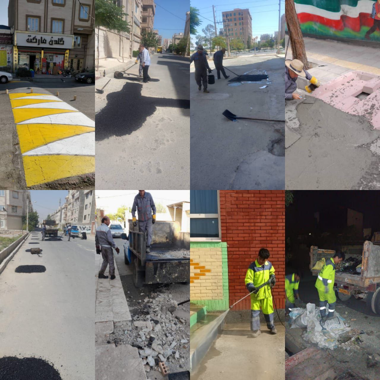 گوشه ای از فعالیت های عمرانی خدماتی منطقه سه شهرداری اسلامشهر در هفته گذشته: