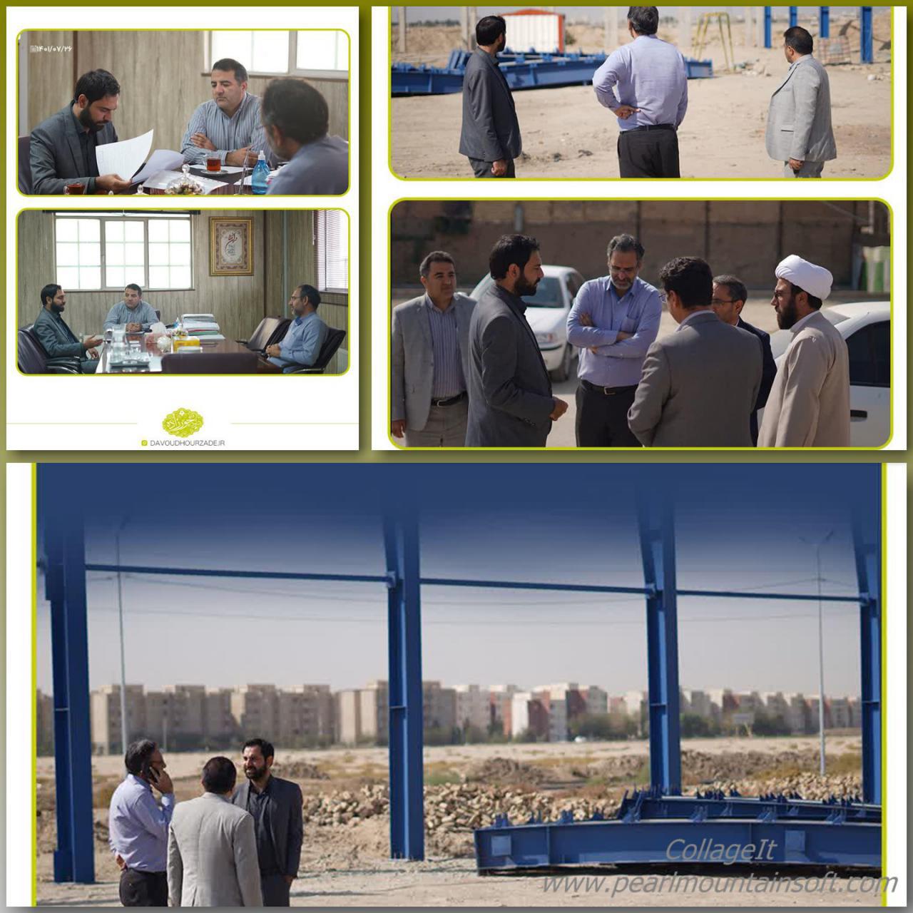 بازدید اعضای شورای اسلامی شهر اسلامشهر از روند احداث پروژه های در حال احداث سازمان عمران و بازآفرینی شهری