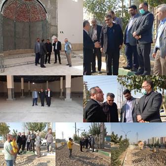 بازدید رئیس شورای شهرستان اسلامشهر از پروژه های در حال اجرای منطقه سه شهرداری اسلامشهر