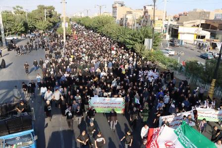 راهپیمایی مردم اسلامشهر در محکومیت جنایت تروریستی شیراز