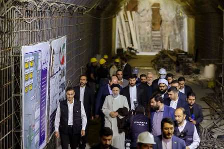 بازدید رییس جمهور از روند احداث مترو اسلامشهر