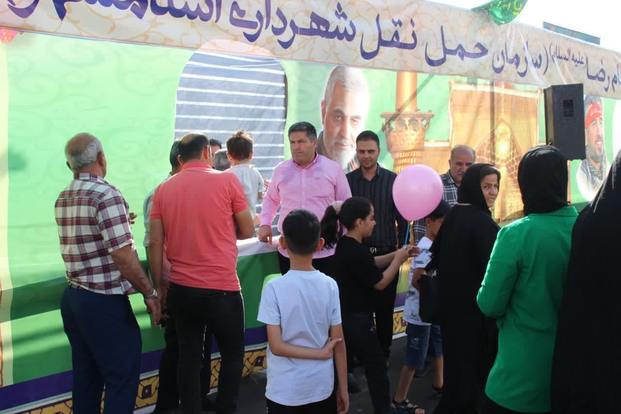 برپایی موکب پذیرایی سازمان حمل و نقل اسلامشهر در جشن دو کیلومتری عید غدیر خم