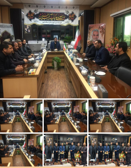 دیدار رییس و اعضای شورای اسلامی شهر با فرماندار به مناسبت هفته دولت