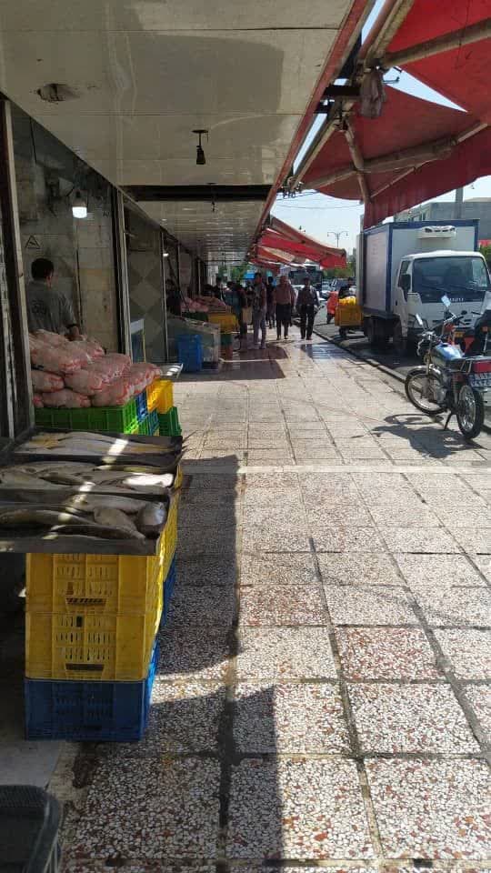 ساماندهی و رفع سد معبر بازار مرغ و ماهی فروشان در راستای سلامت شهروندان