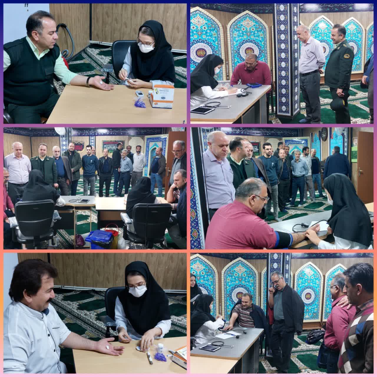 اجرای طرح غربالگری  دیابت و فشار خون در منطقه دو شهرداری اسلامشهر