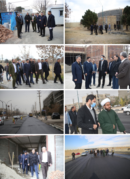 بازدید رئیس، اعضای شورای اسلامی شهر و شهردار از پروژه های کلان شهرداری اسلامشهر