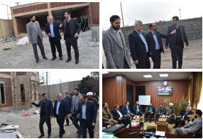 بازدید رئیس و اعضای شورای اسلامی شهر از پروژه های فعال سطح منطقه سه