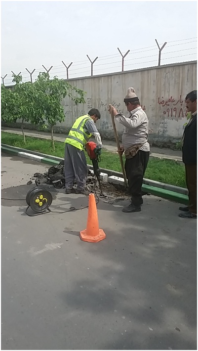 اجرای عملیات فاز اول شبکه فیبر نوری در اسلامشهر
