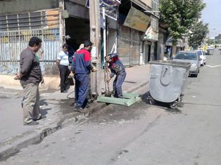 نصب بیش از 15 مورد زیر مخزنی در خیابان محمدیه منطقه دو