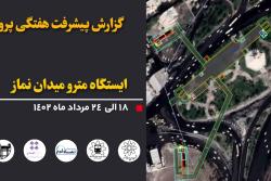 گزارش هفتگی پیشرفت عملیات اجرایی پروژه ایستگاه مترو میدان نماز اسلامشهر از تاریخ 1402/05/18 الی 1402/05/24: