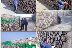 زیباسازی و اجرای نقاشی دیواری در خیابان شهید صیاد شیرازی