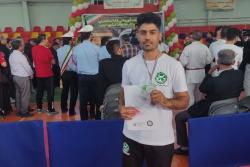 کسب مقام دوم مسابقات قهرمانی کاراته کشوری توسط یکی از پرسنل سازمان آتشنشانی و خدمات ایمنی شهرداری اسلامشهر