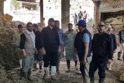 تداوم عملیات امدادرسانی تیم اعزامی شهرداری اسلامشهر در مناطق سیل زده فیروزکوه