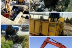 جمع آوری بیش از 175 تن زباله از کانال های سطح شهر طی هفته گذشته