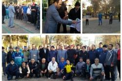 تجلیل از پیشکسوتان ورزش صبحگاهی در پارک توحید