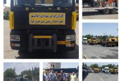 اعزام تیم کمک رسان شهرداری اسلامشهر به محل وقوع سیل در فیروز کوه