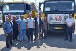 اعزام خودروهای سازمان مدیریت پسماند شهرداری اسلامشهر به عتبات عالیات کشور عراق