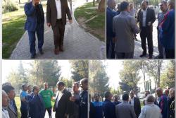 بازدید رئیس کمیسیون عمران وخدمات شهر شورای اسلامی از پارک 22بهمن اسلامشهر