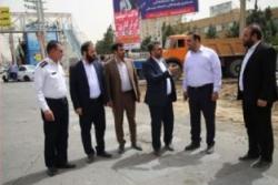 بازدید شهردار و اعضای شورای اسلامی شهر از جبهه های مختلف پروژه کمربندی شمالی شهر